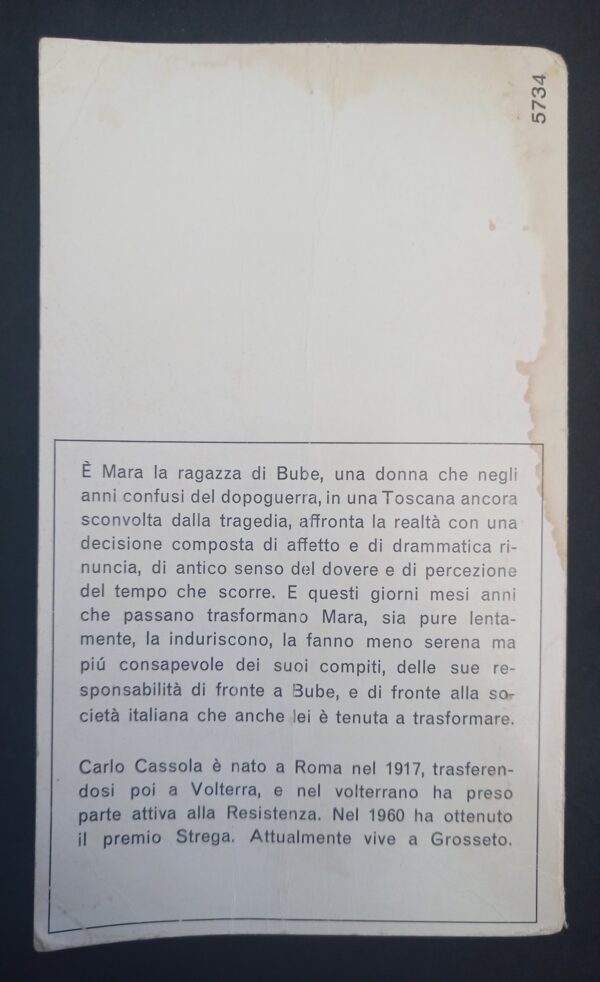 La Ragazza di Bube - Carlo Cassola - Seconda edizione 1965 Mondadori - Image 2