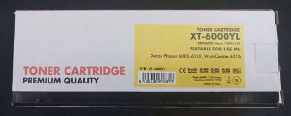Cartuccia Toner XT-6000YL sostituisce 106R01629