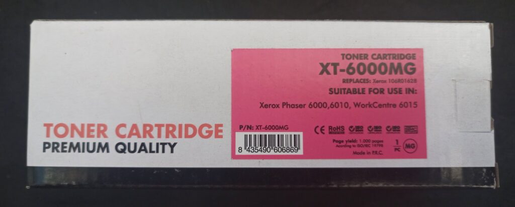 Cartuccia Toner XT-6000MG sostituisce Xerox 106R01628